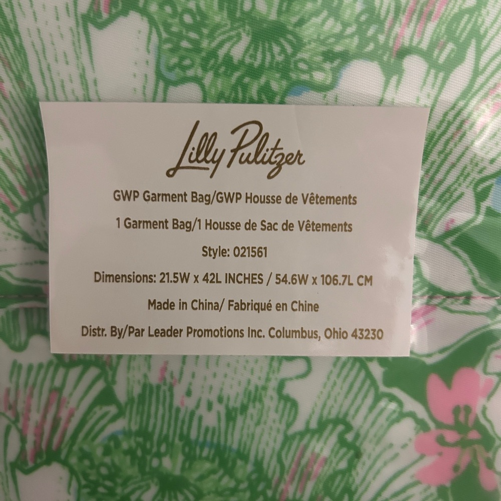 Lilly Pulitzer garment bag - Picture 2 of 3